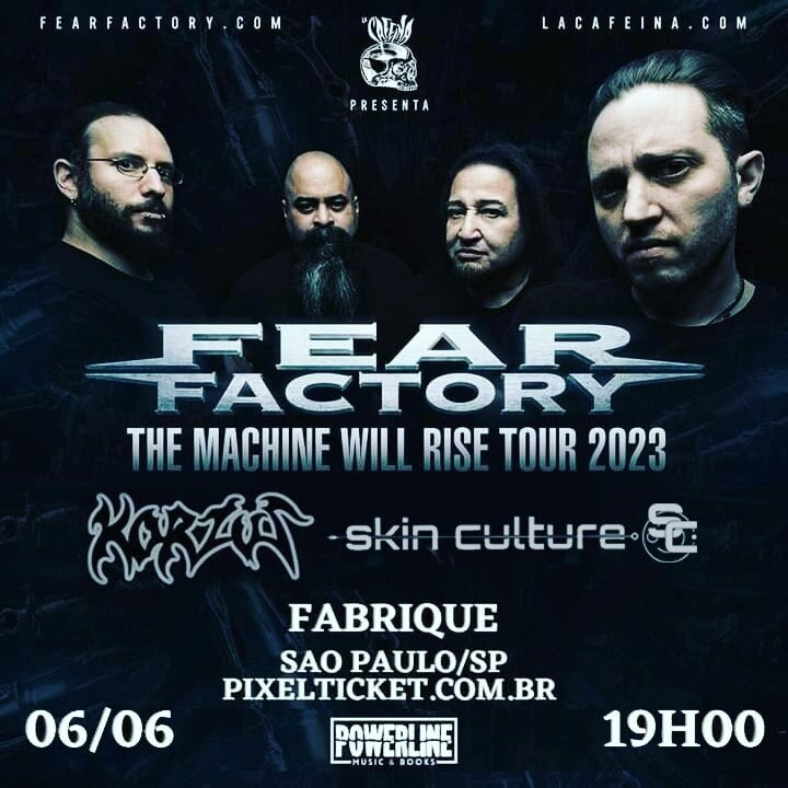 FEAR FACTORY: NOVA TURNÊ CHEGA A SÃO PAULO NO DIA 6 DE JUNHO (FABRIQUE CLUB)